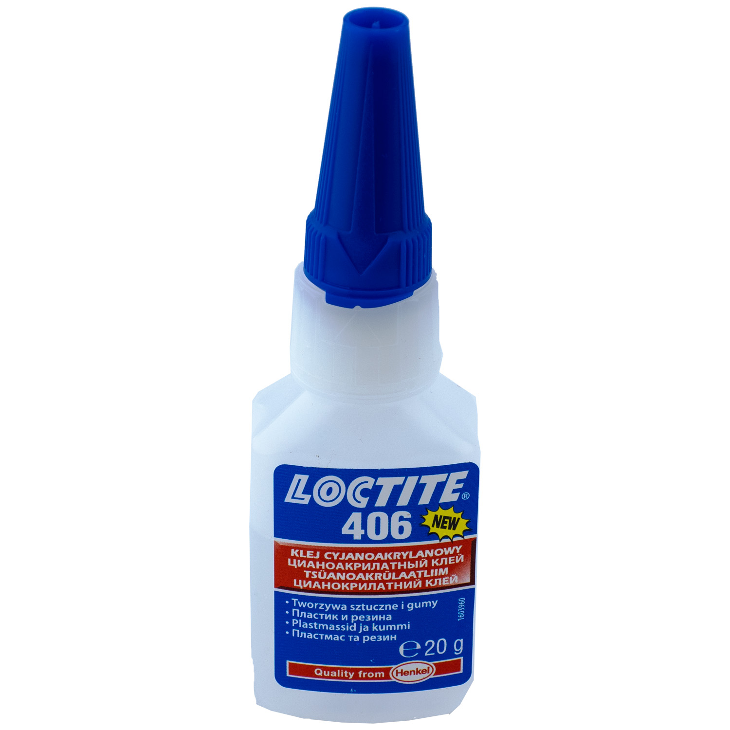 Клей цианоакрилатный для эластомеров и резины Loctite 406 (20 гр)
