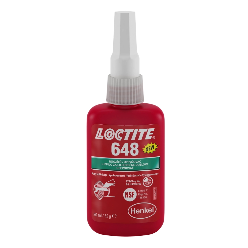 Вал-втулочный фиксатор высокотемпературный Loctite 648, 50 мл