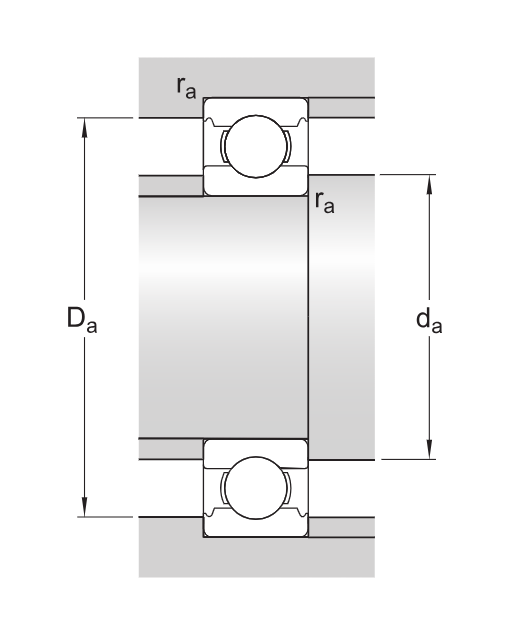 Размеры опоры - 3209 A-2RS1