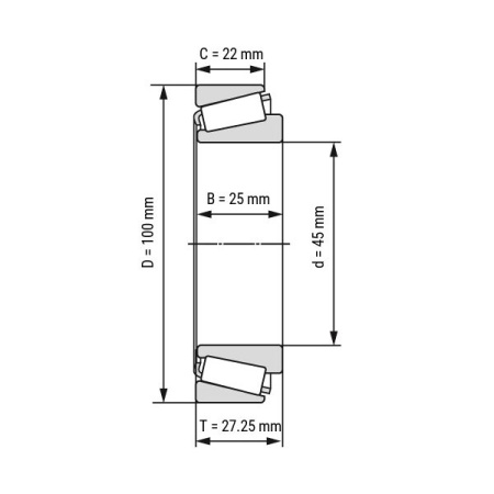 Timken_30309 (30309M-90KM1)_drawing