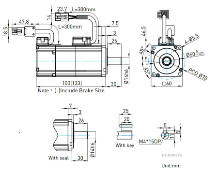 HIWIN FR-LS-20-2-0-5-06-D draw