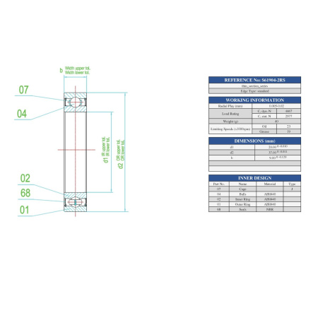 S61904-2RS_ZEN_Technical_Drawing