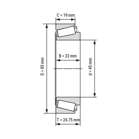 Timken_32209 (32209M-90KM1)_drawing