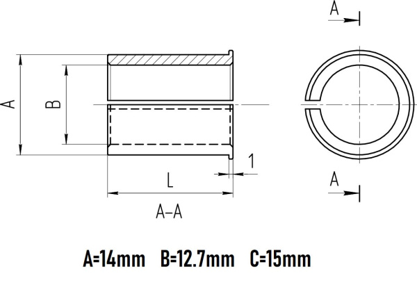 bushing_7TG12.7-15W14_drawing